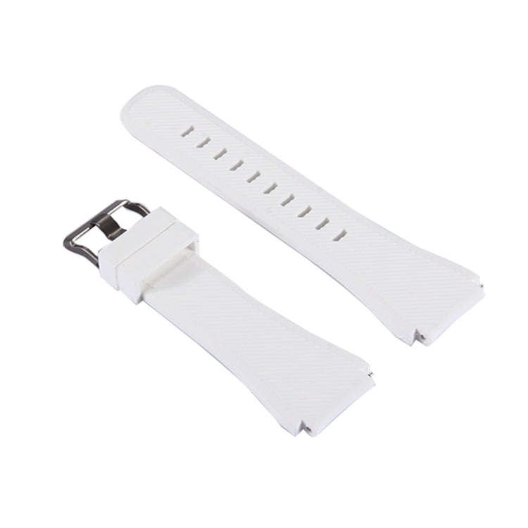 For Samsung Gear S3 Classic Smart Watch Silicone Watchband, Length: about 22.4cm(White)