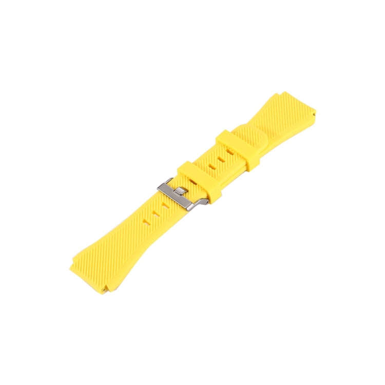 For Samsung Gear S3 Classic Smart Watch Silicone Watchband, Length: about 22.4cm(Yellow)