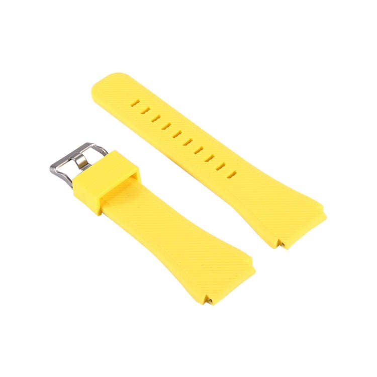 For Samsung Gear S3 Classic Smart Watch Silicone Watchband, Length: about 22.4cm(Yellow)