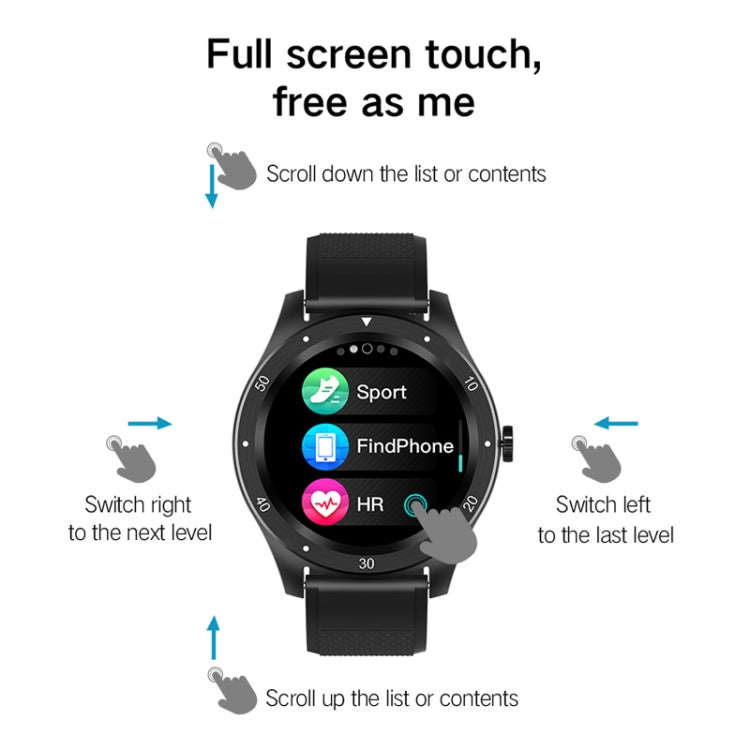 S6 1.3 inch IPS Color Screen Smart Watch, Support Heart Rate Monitoring / Blood Pressure Monitori...
