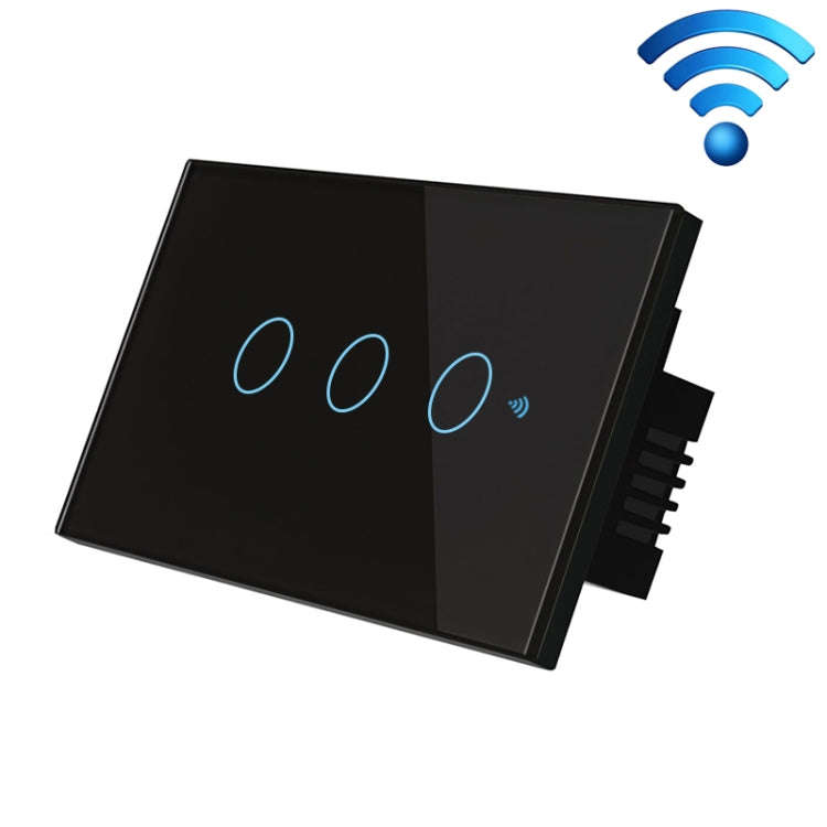 TC120 Wifi Smart Light Switch Glass Screen Touch Panel Voice Control Wireless Wall Switch Work wi...