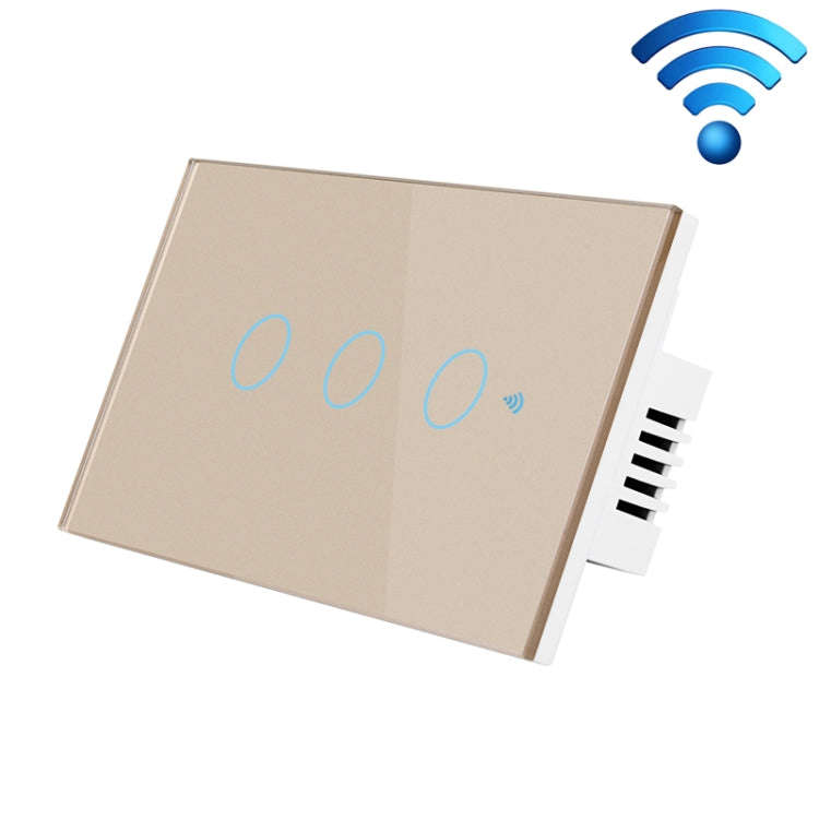 TC120 Wifi Smart Light Switch Glass Screen Touch Panel Voice Control Wireless Wall Switch Work wi...