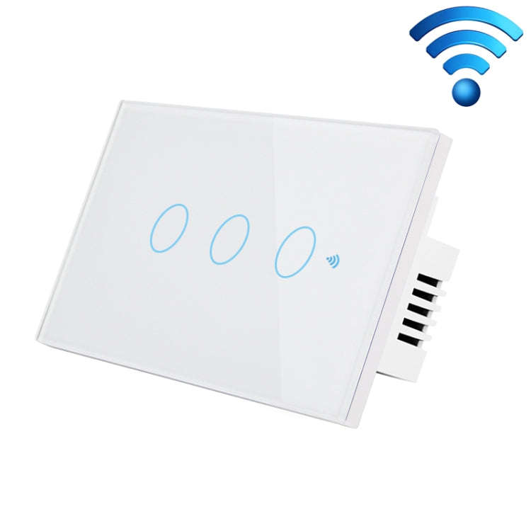 TC120 Wifi Smart Light Switch Glass Screen Touch Panel Voice Control Wireless Wall Switch Work wi...