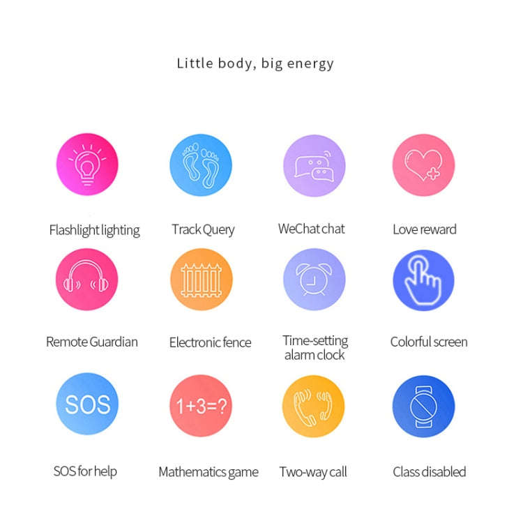 Q12B 1.44 inch Color Screen Smartwatch for Children, Support LBS Positioning / Two-way Dialing / ...