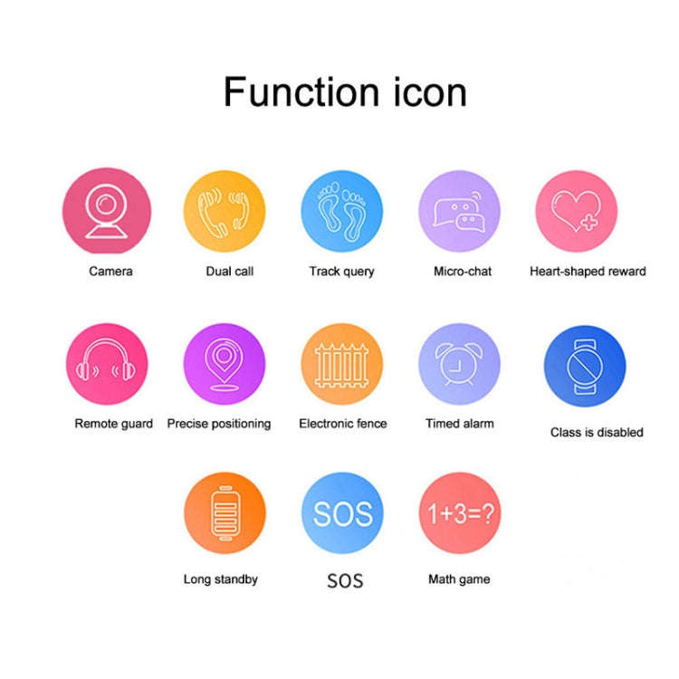 Q12 1.44 inch Color Screen Smartwatch for Children, Not Waterproof, Support LBS Positioning / Two...