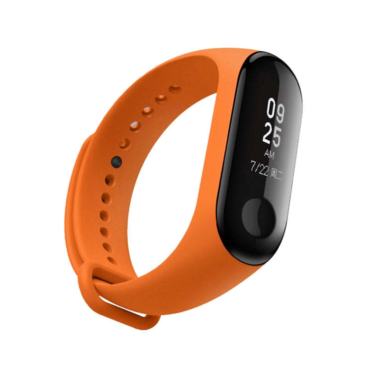 Silicone Watch Band for Xiaomi Mi Band 3(Orange)