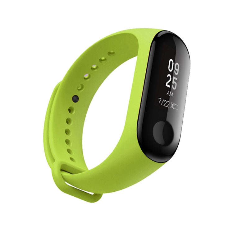 Silicone Watch Band for Xiaomi Mi Band 3(Green)