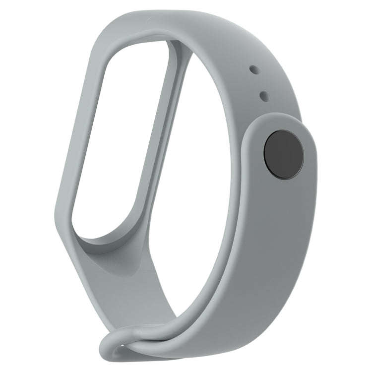 Silicone Watch Band for Xiaomi Mi Band 3(Grey)