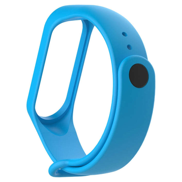 Silicone Watch Band for Xiaomi Mi Band 3(Blue)