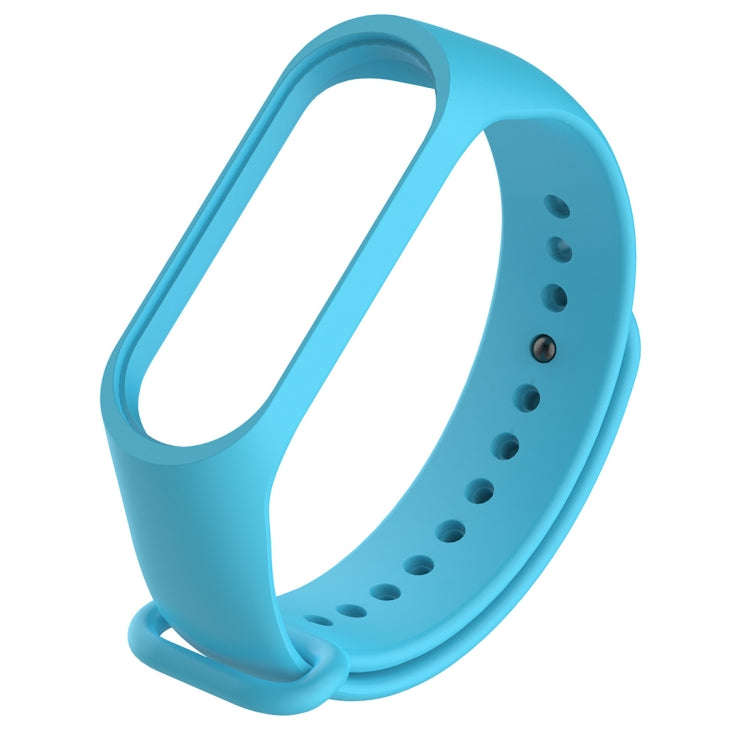 Silicone Watch Band for Xiaomi Mi Band 3(Lake Blue)