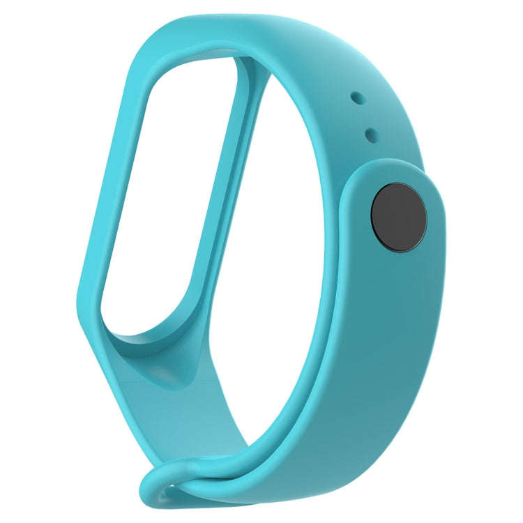 Silicone Watch Band for Xiaomi Mi Band 3(Lake Blue)