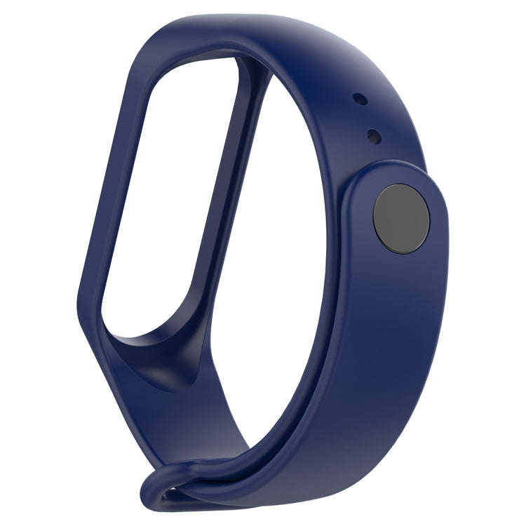 Silicone Watch Band for Xiaomi Mi Band 3(Navy Blue)