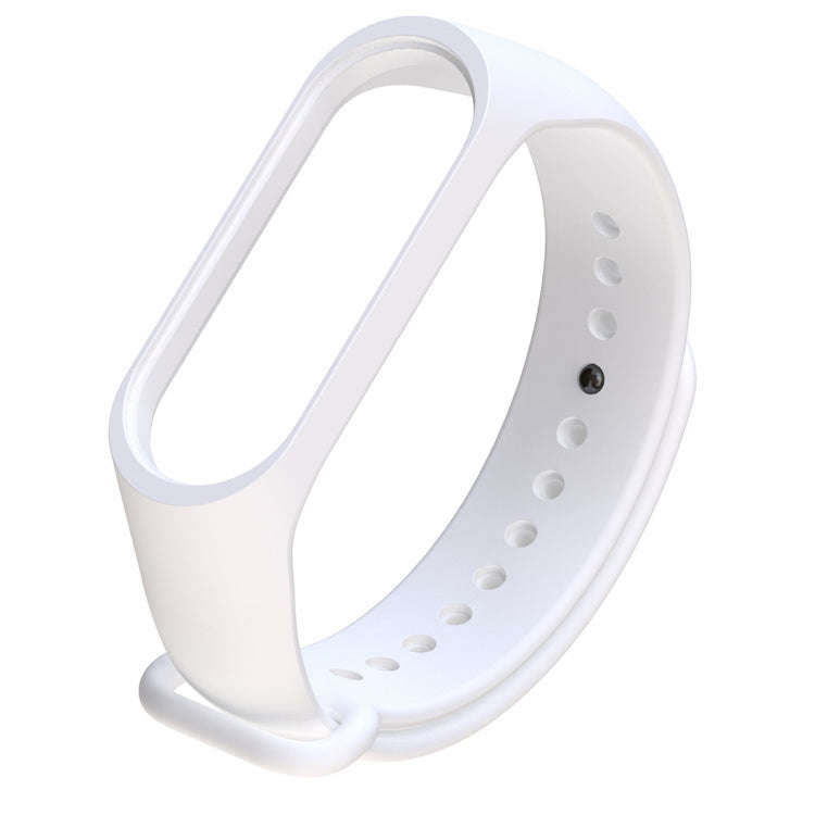 Silicone Watch Band for Xiaomi Mi Band 3(White)