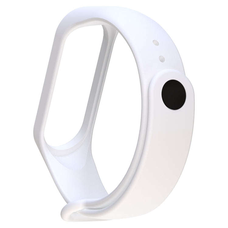Silicone Watch Band for Xiaomi Mi Band 3(White)