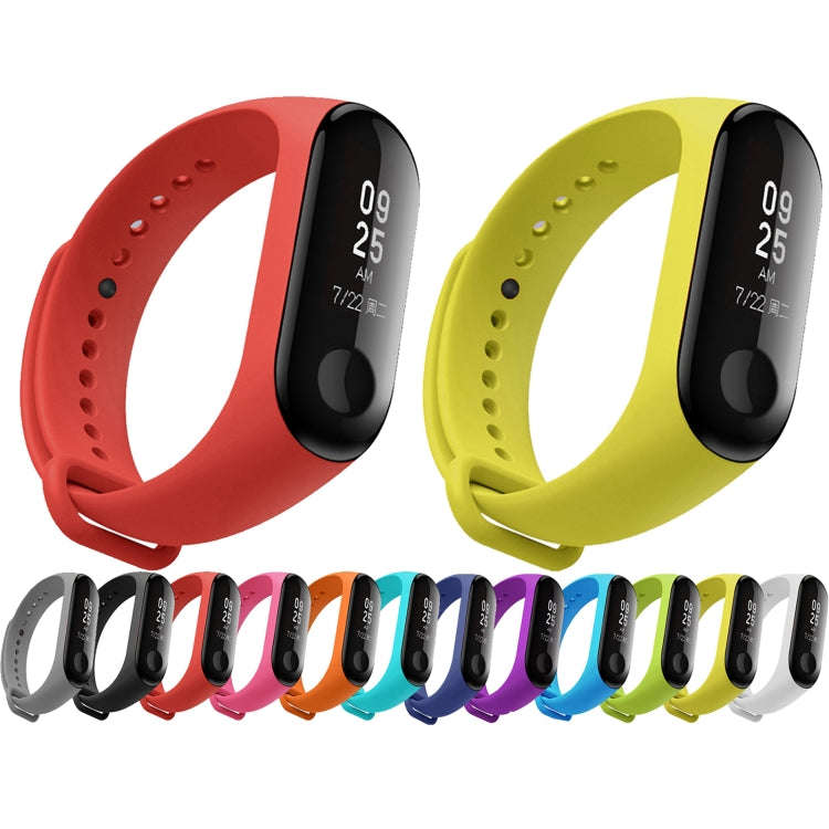 Silicone Watch Band for Xiaomi Mi Band 3(Blue)
