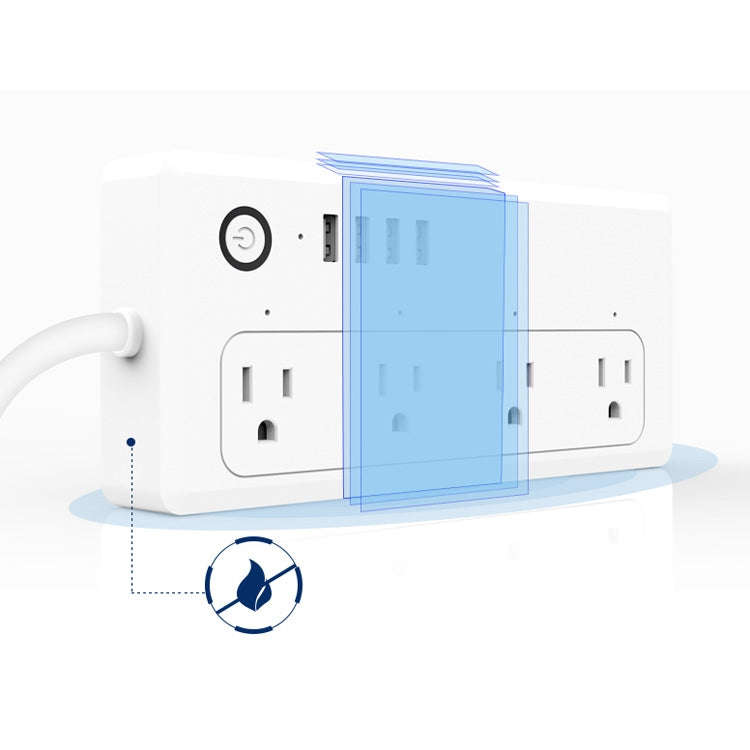 XS-A24 WiFi Smart Power Plug Socket Wireless Remote Control Timer Power Switch with USB Port, Com...
