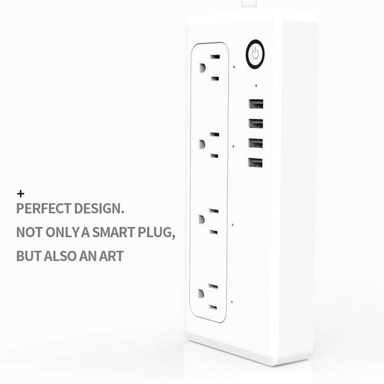 XS-A24 WiFi Smart Power Plug Socket Wireless Remote Control Timer Power Switch with USB Port, Com...