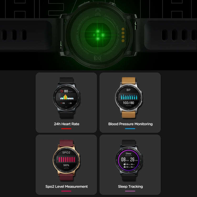 Zeblaze GTR2 1.28 inch Color Touch Screen Bluetooth 5.0 IP68 Waterproof Smart Watch, Support Slee...