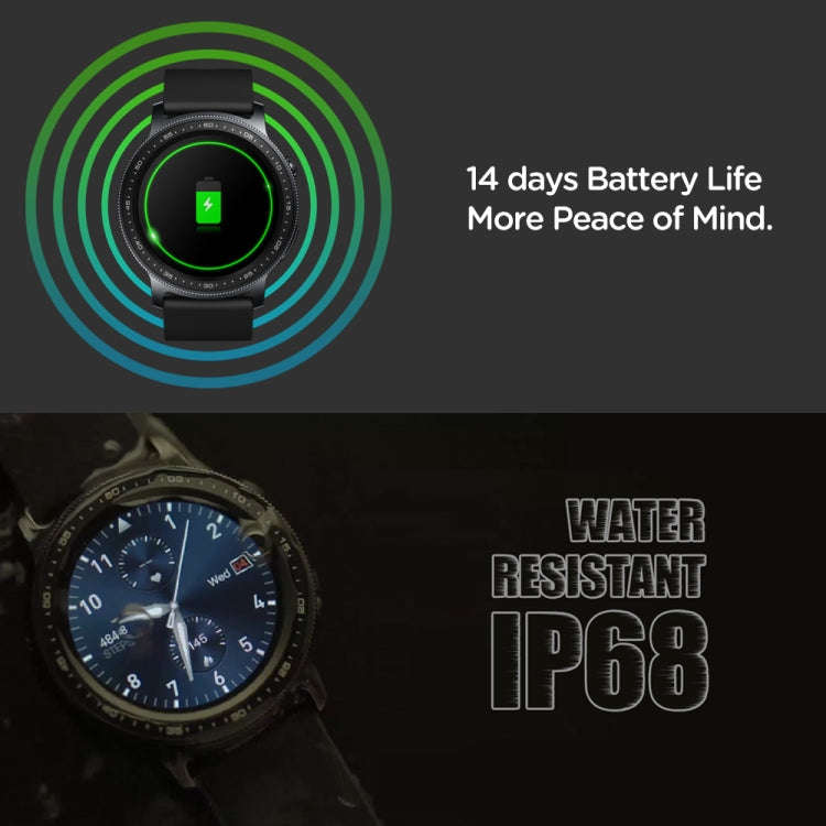 Zeblaze GTR2 1.28 inch Color Touch Screen Bluetooth 5.0 IP68 Waterproof Smart Watch, Support Slee...