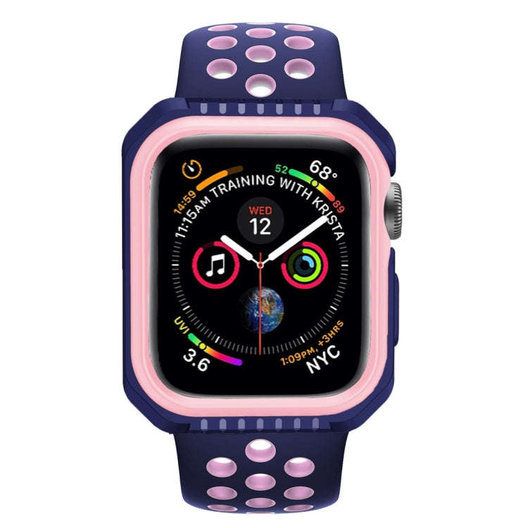 Smart Watch Shockproof Two Color Protective Case for Apple Watch Series 3 42mm(Pink Blue)