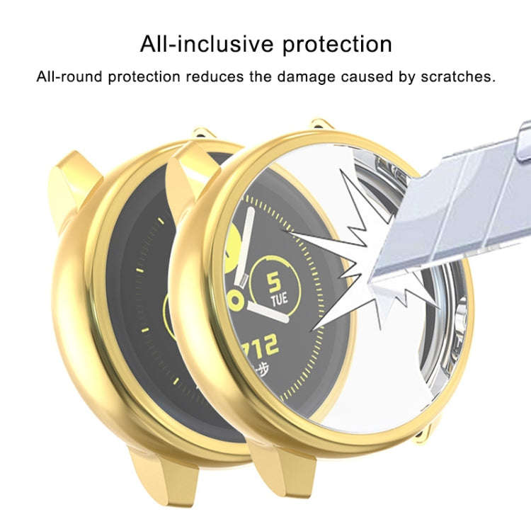 For Samsung Active Watch Full Coverage TPU Protective Case(Gold)