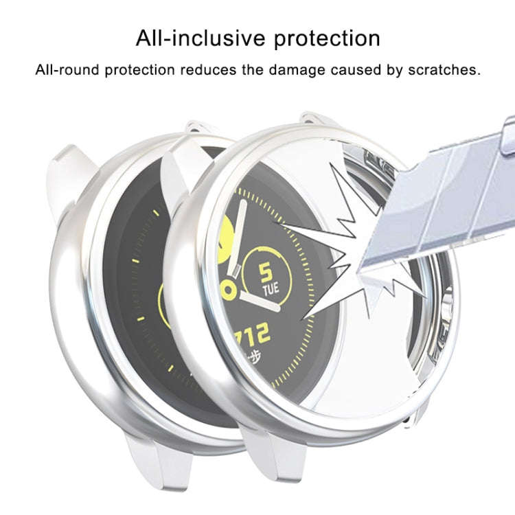 For Samsung Active Watch Full Coverage TPU Protective Case(Silver)