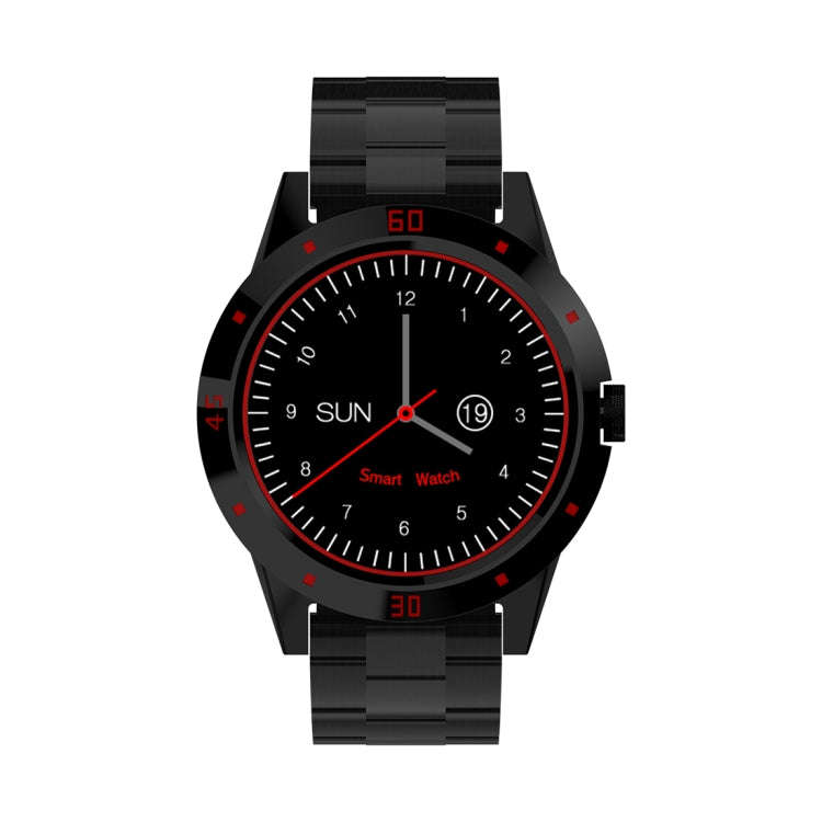 N6 Smart Watch 1.3 inch TFT Screen MTK2502C Bluetooth4.0, Stainless Steel Watch Band, Support Hea...