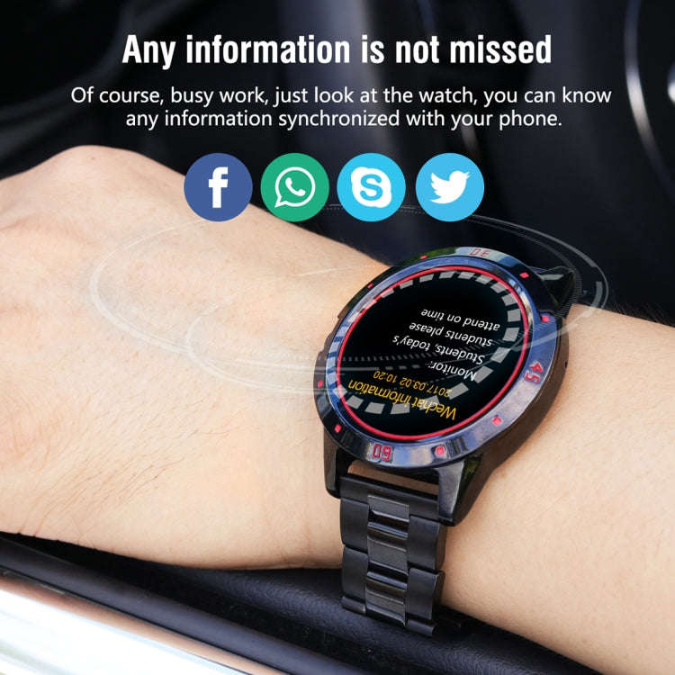 N6 Smart Watch 1.3 inch TFT Screen MTK2502C Bluetooth4.0, Stainless Steel Watch Band, Support Hea...