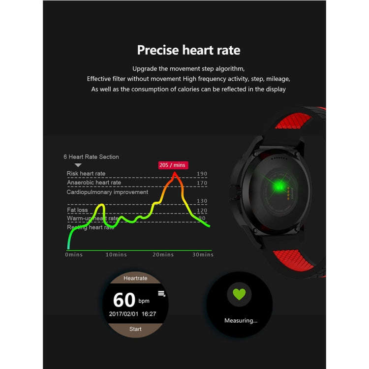 N6 Smart Watch 1.3 inch TFT Screen MTK2502C Bluetooth4.0, Silicone Watch Band, Support Heart Rate...