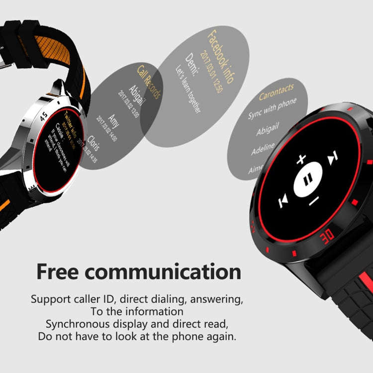 N6 Smart Watch 1.3 inch TFT Screen MTK2502C Bluetooth4.0, Silicone Watch Band, Support Heart Rate...