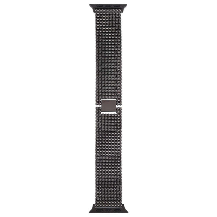 For Apple Watch Series 7 41mm / 6 & SE & 5 & 4 40mm / 3 & 2 & 1 38mm Nine Beads Stainless Steel W...