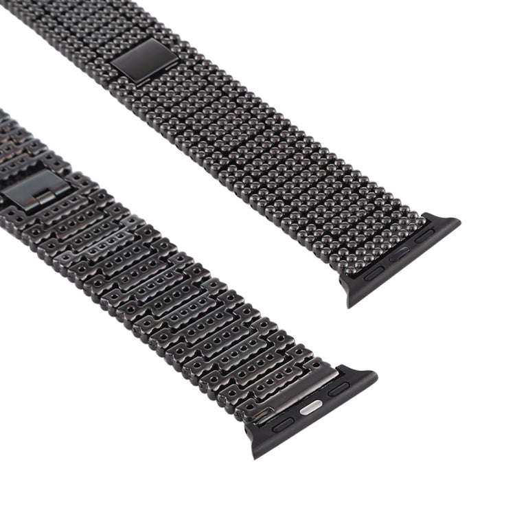 For Apple Watch Series 7 41mm / 6 & SE & 5 & 4 40mm / 3 & 2 & 1 38mm Nine Beads Stainless Steel W...