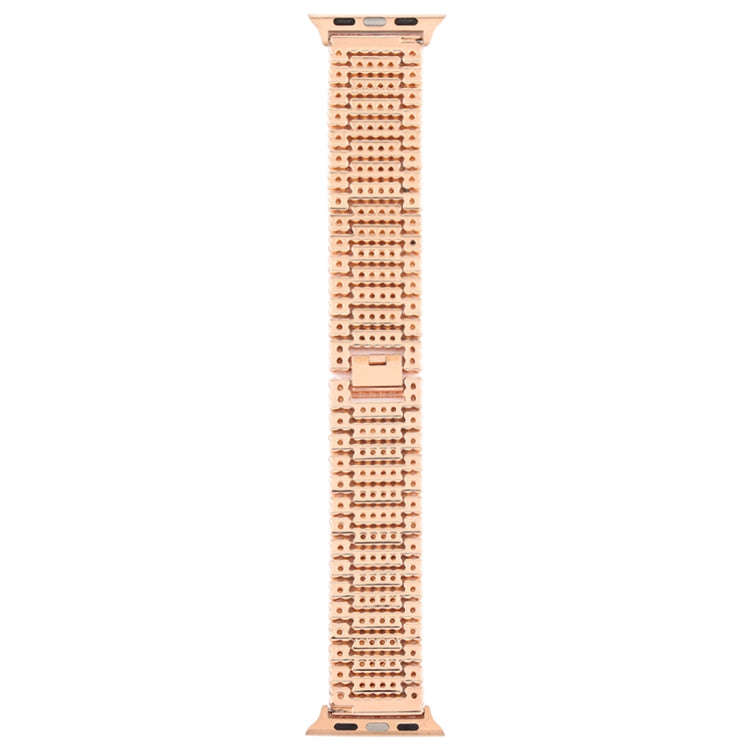 For Apple Watch Series 7 41mm / 6 & SE & 5 & 4 40mm / 3 & 2 & 1 38mm Nine Beads Stainless Steel W...