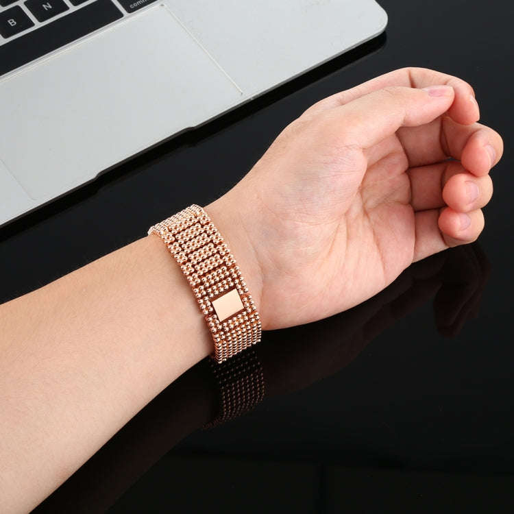 For Apple Watch Series 7 41mm / 6 & SE & 5 & 4 40mm / 3 & 2 & 1 38mm Nine Beads Stainless Steel W...