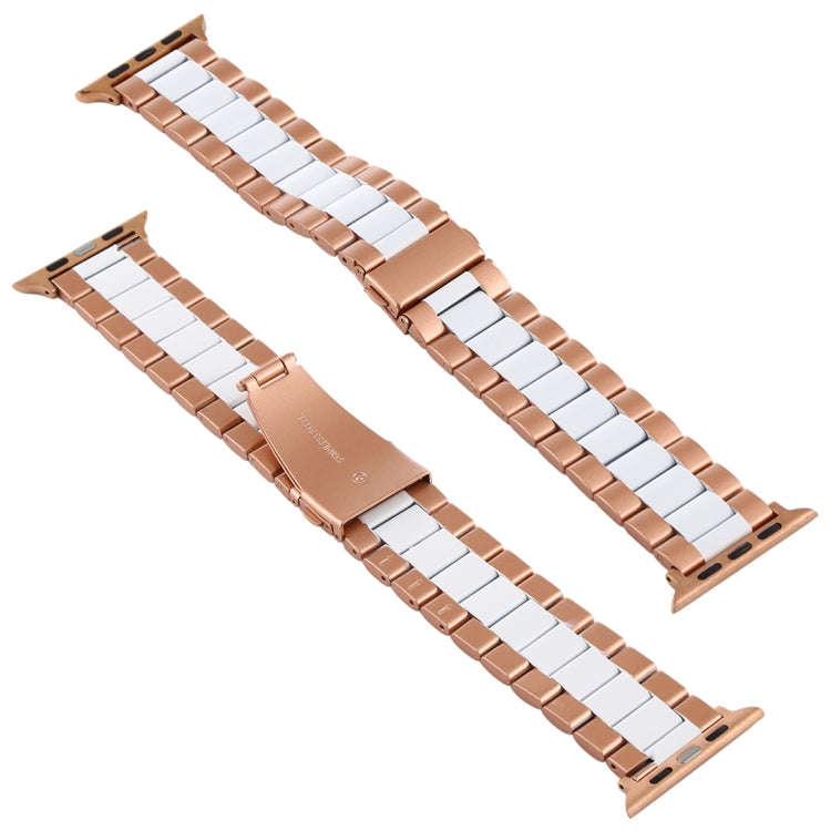For Apple Watch Series 7 45mm / 6 & SE & 5 & 4 44mm / 3 & 2 & 1 42mm Stainless Steel Wrist Strap ...
