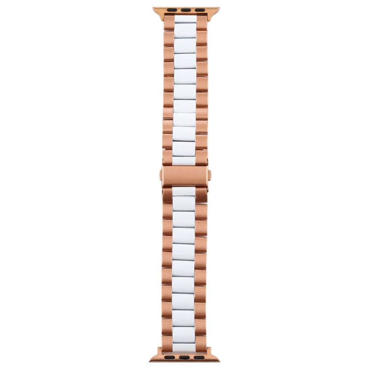 For Apple Watch Series 7 45mm / 6 & SE & 5 & 4 44mm / 3 & 2 & 1 42mm Stainless Steel Wrist Strap ...