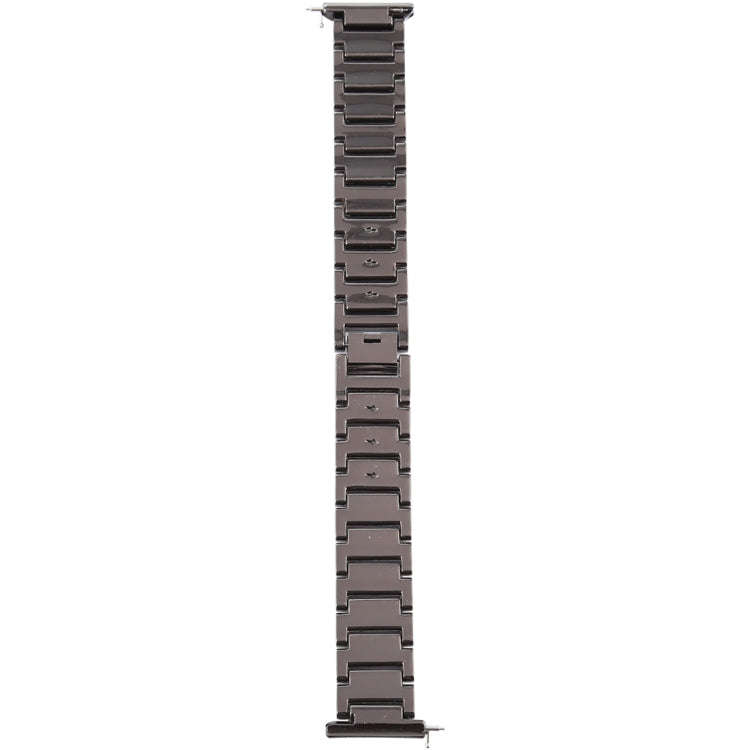 For Fitbit Versa Diamond-studded Stainless Steel  Watch Band(Black)