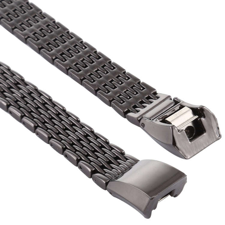 For Fitbit Alta Stainless Steel  Watch Band(Black)