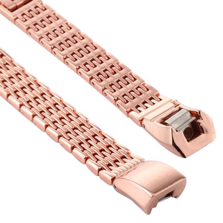 For Fitbit Alta Stainless Steel  Watch Band(Rose Gold)