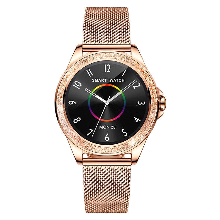 M6003 Stainless Steel Mesh Strap Fashion Smart Watch for Women, Support Heart Rate Monitoring & P...