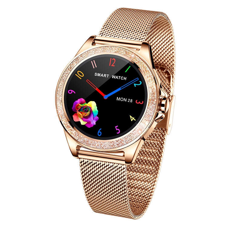 M6003 Stainless Steel Mesh Strap Fashion Smart Watch for Women, Support Heart Rate Monitoring & P...