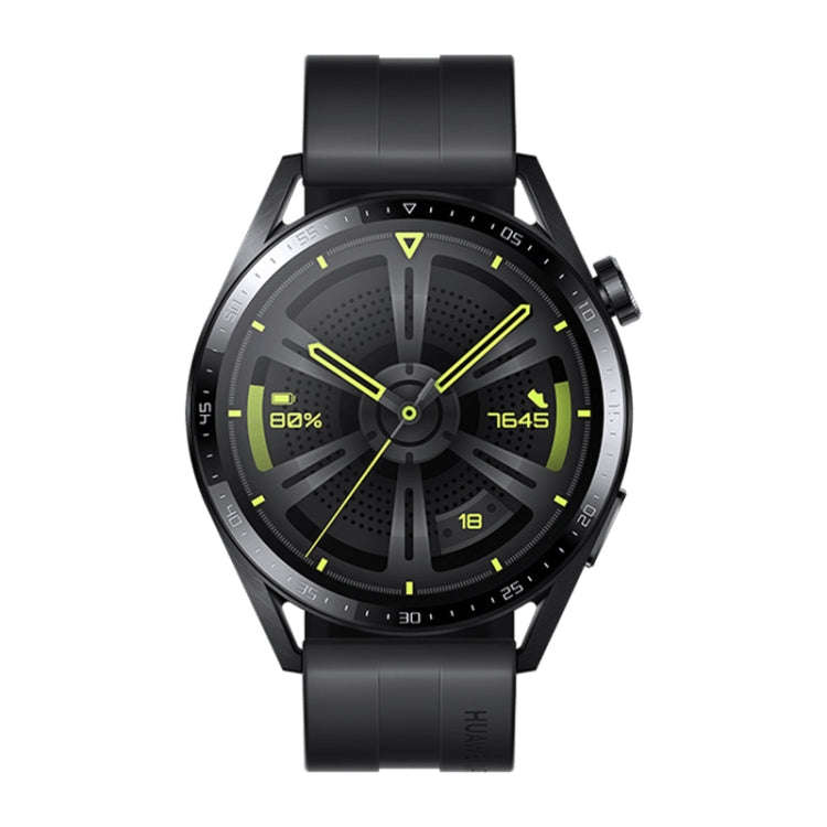 HUAWEI WATCH GT 3 Smart Watch 46mm Rubber Wristband, 1.43 inch AMOLED Screen, Support Heart Rate ...