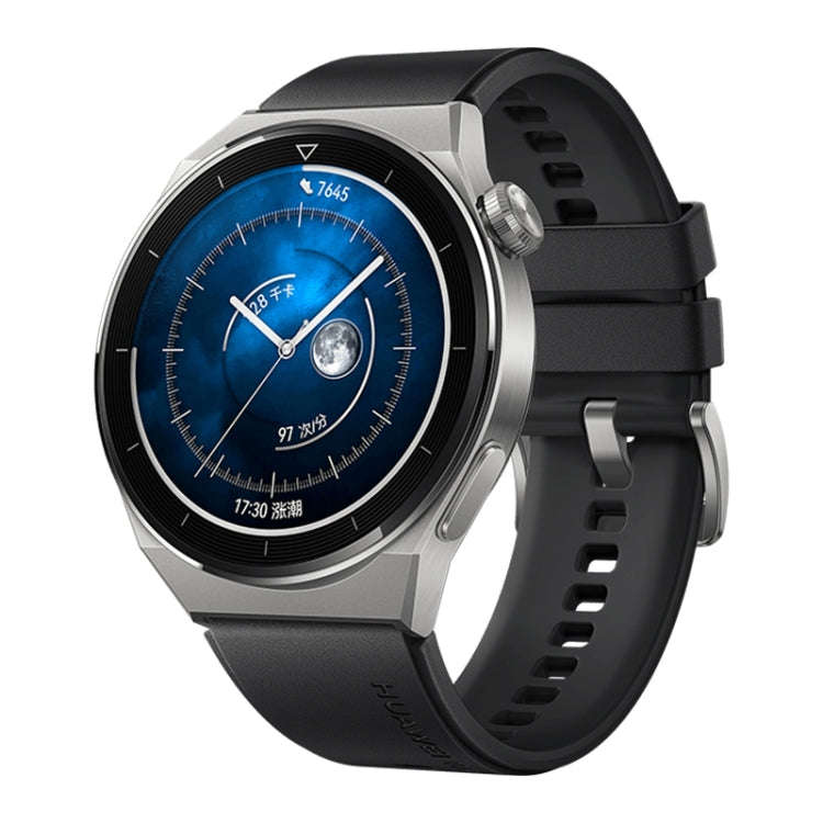 HUAWEI WATCH GT 3 Pro Titanium Smart Watch 46mm Rubber Wristband, 1.43 inch AMOLED Screen, Suppor...