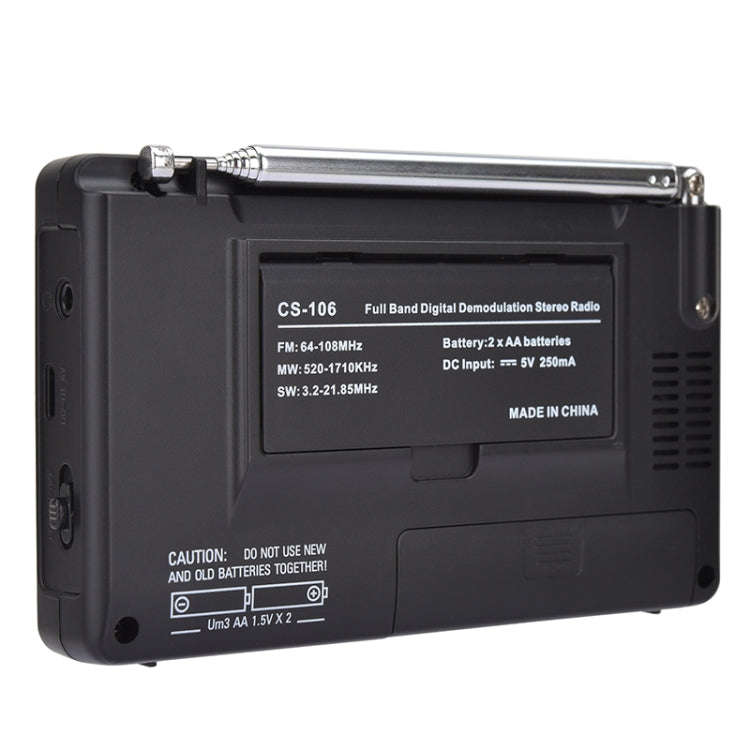 CS-106 9KHZ Multifunctional Full Band Digital Demodulation Stereo Radio Receiver