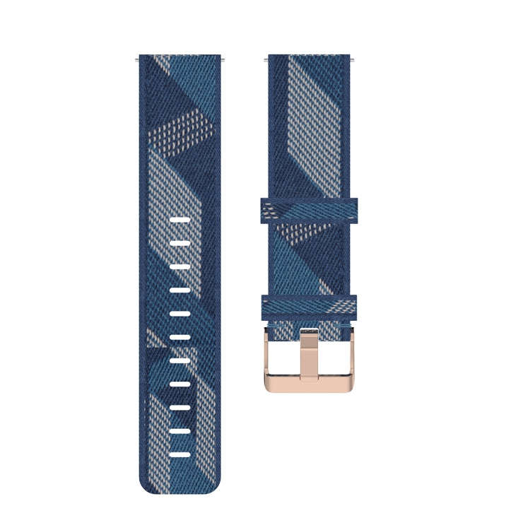 18mm Stripe Weave Nylon Wrist Strap Watch Band for Xiaomi Mi Watch, Garmin Vivomove 3s / Vivoacti...
