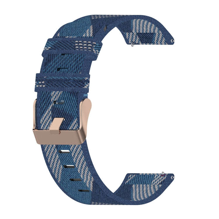 18mm Stripe Weave Nylon Wrist Strap Watch Band for Xiaomi Mi Watch, Garmin Vivomove 3s / Vivoacti...