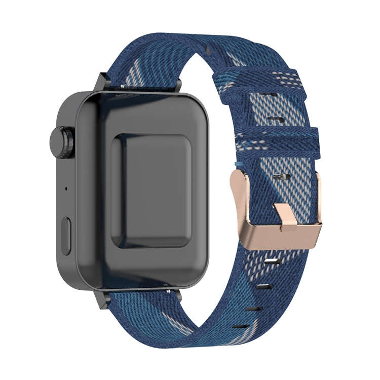 18mm Stripe Weave Nylon Wrist Strap Watch Band for Xiaomi Mi Watch, Garmin Vivomove 3s / Vivoacti...