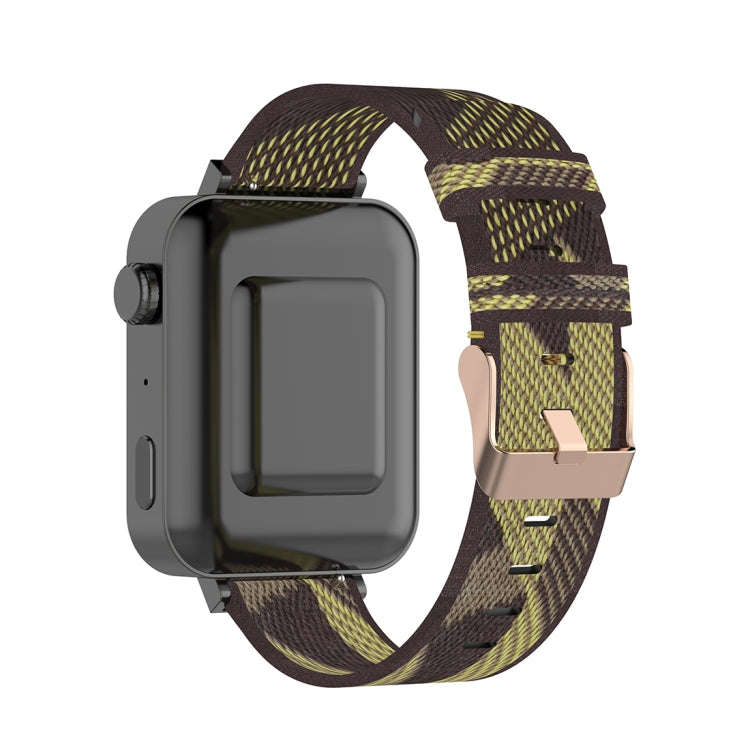 18mm Stripe Weave Nylon Wrist Strap Watch Band for Xiaomi Mi Watch, Garmin Vivomove 3s / Vivoacti...