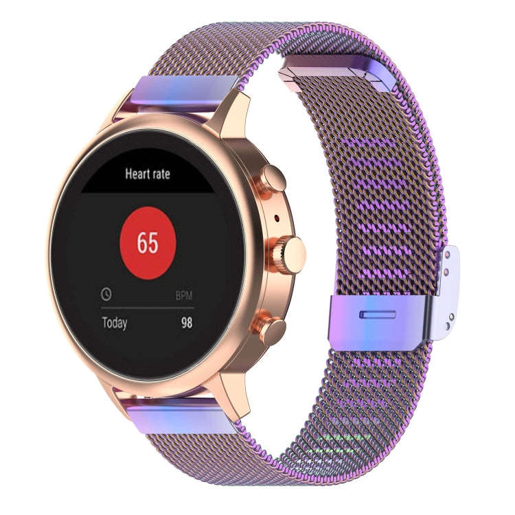 18mm Metal Mesh Wrist Strap Watch Band for Fossil Female Sport / Charter HR / Gen 4 Q Venture HR ...