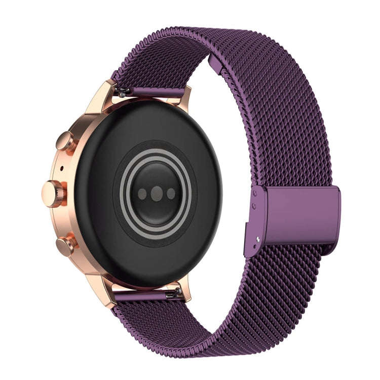 18mm Metal Mesh Wrist Strap Watch Band for Fossil Female Sport / Charter HR / Gen 4 Q Venture HR ...